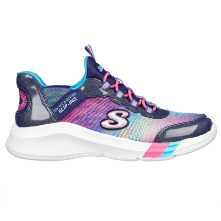Skechers 303514 Girls Trainer-Navy Multi